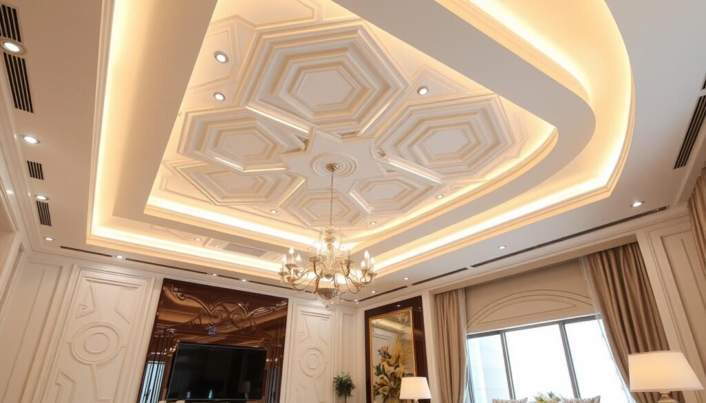 جبس بورد البدع بالكويت | تصميم وتنفيذ ديكورات اسقف فخمة